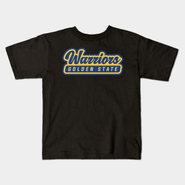 Golden State Warriors 01 Kids T-Shirt by Karambol